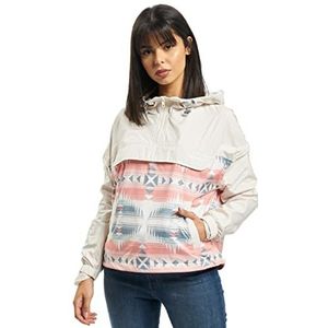 Urban Classics Dames Dames Dames Extended Shoulder Pull Over Jacket Windjack, offwhite/summerinka, M