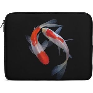 Gouden Vissen Laptop Sleeve Case Casual Computer Beschermhoes Slanke Tablet Draagtas Aktetas 17 inch