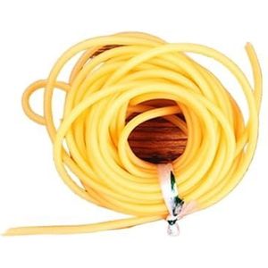 Latex rubberen bandbuis, 2050 Latexrubberen buis for vervangingsband, 5 mm buitendiameter, 2 mm binnendiameter, veelkleurig, 5-10 meter(Yellow,5Meter)