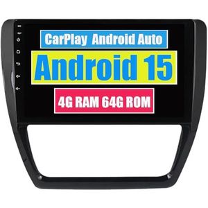 RoverOne Auto Stereo CarPlay Hoofd Unit voor Volkswagen Jetta 6 Sagitar Bora 2011-2018 Android Auto Touchscreen Sat Navi Bluetooth WiFi Radio Speler