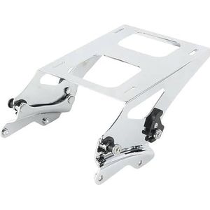 Motorfiets bagagedrager Motorfiets Twee-persoons Montage Kofferbak Bagagerek & Docking Kits Voor Tour Voor Pak Voor Touring Voor Glide 2014-2023 Bagagedrager Achter(Chrome)