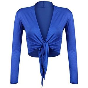 Glamexx24 elegant Bolero damesjack met lange mouwen Made in Italy