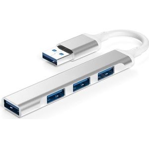 USB Hub 3.0, 4 poorten, 5 Gbps, USB-hubs, ultra platte data-hub, draagbare USB-splitter mini USB-verdeler multiport adapter voor desktop, laptop, Xbox, Flash Drive, HDD, console, printer, pc