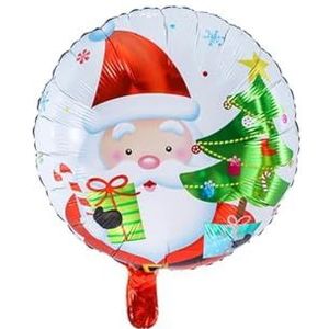 10/5 stks 18 inch Kerstman Sneeuwpop Kerstboom Aluminiumfolie Helium Ballon Decoratie Nieuwjaar Cadeau Bal-als foto-5pcs-18inch