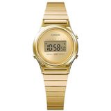 Casio Vintage women's digital watch LA700WEG-9AEF golden steel