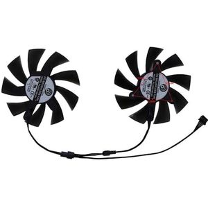 2 stks/set, XY-D09015B PLA09215B12H Videokaart Fan, VGA Koeler Voor JIESHUO RTX 3060 12G Voor 3070 8g RX 580 8G(PLA09215B12H)
