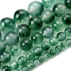 Natuurlijke Groene Steen Kralen Jades Kristal Turkoois Losse Spacer Kralen voor Sieraden Maken DIY Handgemaakte Armband Ketting 4-12mm-Groen Kristal-8mm ongeveer 45 kralen
