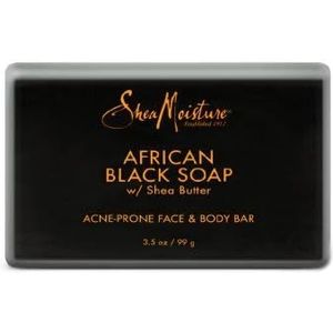 Shea Moisture African Black Soap Bar, 3.5 Oz, Pack of 2