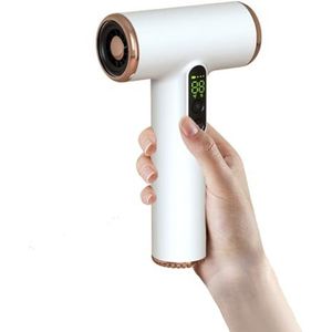 Draagbare draadloze föhn, oplaadbare föhn met 15000 mAh lithiumbatterij en warme en koude lucht, snel opladende reisföhn op batterijen voor vrouwen/kinderen