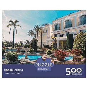 Marbella Puzzel 500 stukjes Volwassenen Puzzel Impossible Puzzle DIY Puzzle Behendigheidsspel Voor het hele Familie 500 stuks (52 x 38 cm)