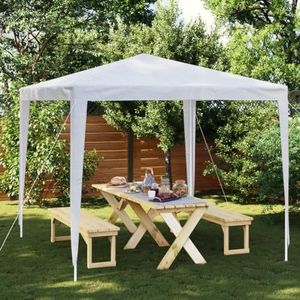 FSJIELW Huis & Tuin-Feesttent 2,5x2,5 m Wit-Meubels Keuze