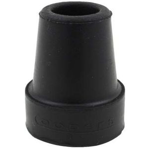 4x Echte Coopers 19mm 3/4 ""Zwarte Rubber Adereindhulzen Voor Wandelstokken
