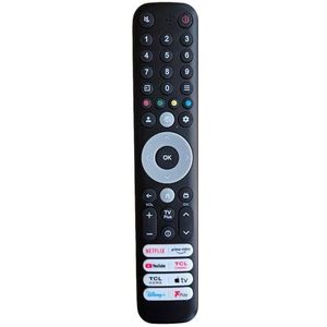 REMOtech Vervangende afstandsbediening voor TCL Google/Android TV (RC802 serie) – IR, zonder spraakfunctie – snelle toegang tot Netflix/Prime Video/YouTube/TCL Channel/TCL Home/Apple TV/Disney+