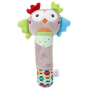 Rammelaar Handbellen, Comfortabel Pluche Soft Comfort Toy, voor Baby Kids(Owl hand crank)