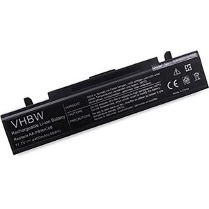 vhbw Li-Ion batterij 4400mAh (11.1V) zwart voor notebook laptop Samsung R510, R519, R520, R522, R525, R530, R538 zoals AA-PB9NC6B, AA-PB9NC6W