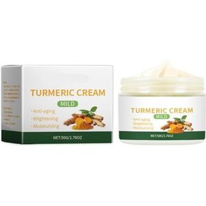 Kurkuma-vochtinbrengende Crème - Verstevigende En Verhelderende Gezichtscrème For Een Droge Huid, Milde Hydratatie Verbetering Van De Huidskleur(1PCs)