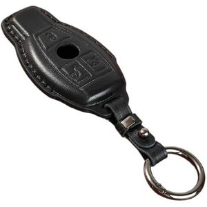 Sleutelbehuizing Voor M A B G C E S Klasse Lederen Afstandsbediening Sleutelhanger Case Cover 3 Knop CLA CLS GL GLS GLA GLK SL SLK SLS GLC Autosleutelhoesje