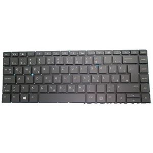 Laptoptoetsenbord voor HP EliteBook 1040 G4 zwart met achtergrondverlichting België BE/RO Roemeens/Duits GR/Thailand TI/Sloveens SL(Slovenian SL)