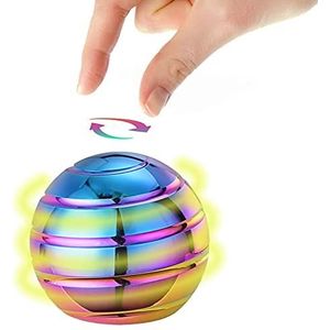 seaNpem Kinetisch bureauspeelgoed, full body optische illusie spinner bal, fidget kinetisch speelgoed, uniek stressverminderend speelgoed voor volwassenen en kinderen (veelkleurig)