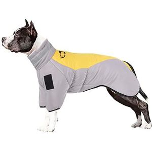 Warme winterjas voor honden | Comfortabele hondenherfstjas Hondenwinterjas met riemgat - Katoenen kleding gewatteerd vest voor honden Xiebro