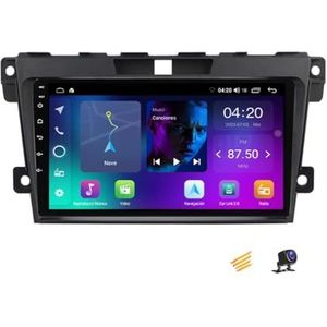 ZARAPLUS Android 13 Auto Stereo 9 Inch Touchscreen Multimedia Radio voor Mazda CX-7 2008 ~ 2015 met AHD Achteruitrijcamera/Stuurbediening/4G/FM RDS/DSP/Android Auto/Carplay, NF2
