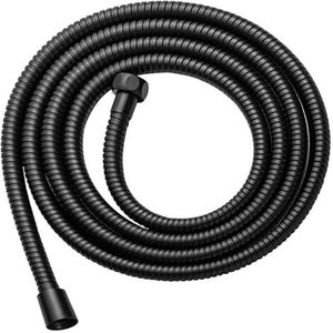 GUIPENG 1,5/2/3M gouden roestvrijstalen flexibele lange doucheslangverlengstuk for het trekken van leidingen in de badkamer(Black,150cm)