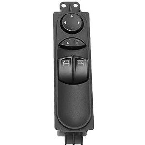 KDMOWHON Dynamo-elektrische raamschakelaar for de voordeur van de auto, hoofdschakelaar for raambediening, compatibel met Mercedes W639 W636 for Benz Vito Viano 2006-2012(Model C)