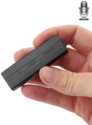 SPY TEC | Micro spionagerecorder in USB-stick - Lange batterijduur tot 25 dagen - 288 uur opname - geluidsdetectie - 8 GB intern geheugen - Made in Korea