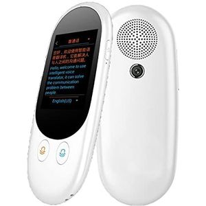 Draagbaar vertaalapparaat Apparatuur voor het vertalen van foto's 2,4 inch touchscreen Wifi/offline Smart Instant Language Translator Geschikt voor studie, werk en internationale reizen(B)