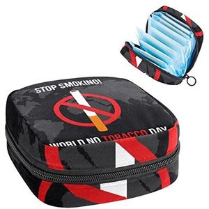 Tampon Opbergtas - Meerkleurig - Draagbare Organizer - 4.7x6.6x6.6 inch