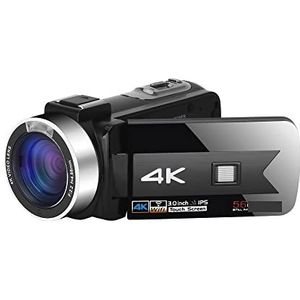 Videocamera Vlogcamera Recorder Live streaming camcorder 4K digitale videocamera's for fotografie Full Ultra HD Vlog-recorder Nachtzicht Webcam(64G SD Card,NA-U800-LO)