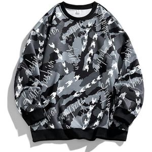 MYLLJBD Men'S Hoodies Men's Sweatshirt Autumn Trendy Comfortable Casual Breathable Couple Versatile Fashion Long-sleeved Round Neck Sweatshirt-black-2xl