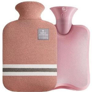 DieffematicRSD Warmwaterkruik Warmwaterzak Watervullende Warmwaterzak voor Vrouwelijke Warme Buik Handen en Voeten Handwarmer Warmwaterkruikzak (Color : Pink)