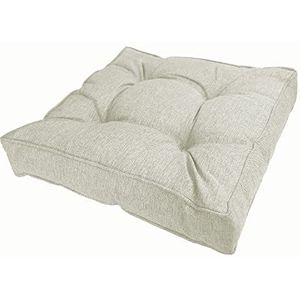 POKAR Zitkussen Lounge Kussen Tuin voor Tuinmeubelen Loungemeubels 40x40x10 cm, Beige