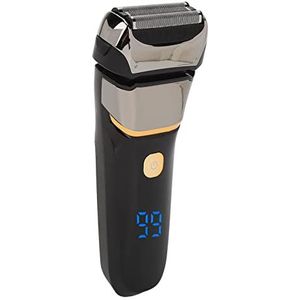 Elektrisch Gezichtsscheermes, Baardtrimmer voor Heren, Draadloos Scheerapparaat voor Snorhaar