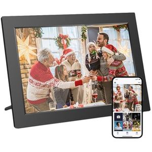 32 GB Geheugen 10,1 Inch Slimme Acryl Digitale Fotolijst WiFi HD 1080P Touchscreen Ondersteuning Videoweergave High Definition Scherm(10.1-inch black)