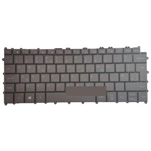 Duits VK Engels toetsenbord voor Galaxy Book S NP767XCM achtergrondverlichting grijs grote enter-toets laptoptoetsenbord(UK Backlit)