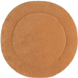 Baby's Only - Boxkleed rond Sense - Parklegger - Speelkleed - Caramel - Ø90 cm - Zachte rib corduroy stof - Extra dik - Boxmatras - Tweezijdig te gebruiken