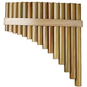 Panfluit 15 Pipes Pan Flute G Key Houtblazers Instrument Handgemaakte Pan Pipes Traditionele blaasinstrumenten