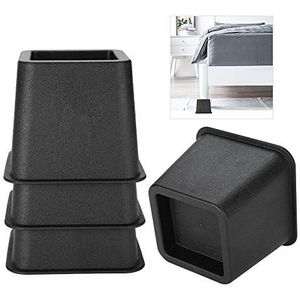 4 stks/set 3 ""Bedverhoger, Verstelbare Meubelstandaard, Meubelverhogers Verstelbare Bureaustoelverhoger Meubelverhogers Bedverhogers Tafelverhogers Brede Voeten Liftstandaarden