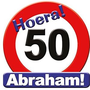 Huldebord - 50 Jaar Abraham