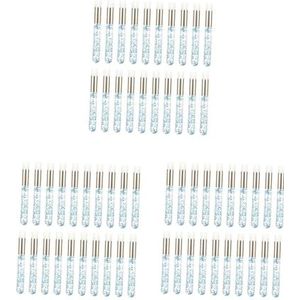 3 set 20 Stuks Lash Shampoo Borstels Cosmetische Lash Cleaner Peel Off Remover Tool Blauw, Blauw Goud