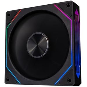 120mm PC Case Fan Infinite Mirror Effect 5V 3Pin ARGB Koelventilator 800-1800RPM 4Pin PWM Case Koelventilator voor PC Case Koelsysteem CPU Waterkoeler