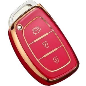 Sleutelbehuizing houder 3 Knop TPU Autosleutel Case Cover Shell Voor Hyundai Voor Tucson Voor Sonata Fe Voor Creta Ix25 Ix35 Ix45 I10 I20 30 40 Voor Verna Voor Solaris Sleutelbehuizing(4)