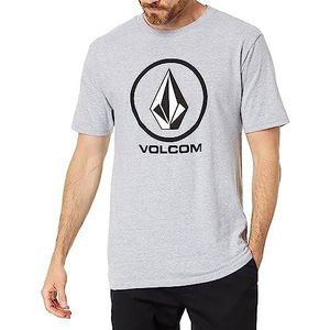 Volcom Men's Crisp Stone Heather Gray Short Sleeve T Shirt 2XL
