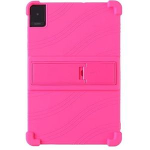 Geschikt for TCL Tab 10 Gen2 8496 10.1 Inch Skin 4 Hoeken Schokbestendig Airbags Zachte Siliconen Verstelbare Stand Cover (Color : Pink, Size : For TCL Tab10 Gen2 8496)