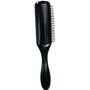 ByBlite Haarborstel voor nat of droog krullend haar, voor het ontwarren van krullen, zwart, voor dames en heren, zwart