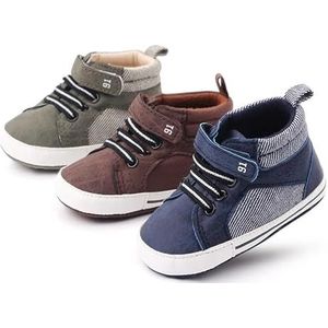 Baby Sneaker Causale Schoenen Zacht en Warm Antislip for Lente en Herfst 0-18 Maanden Pasgeboren Eerste Stap Babyschoenen (Color : Green, Size : 7-12 Months)