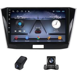 Autoradio geldt voor Volkswagen Passat B8 2016-2018,9 inch Touchscreen Navi met Wireless Carplay Android Auto 2 DIN Radio Android Bluetooth+Achteruitrijcamera/Stuurwielbediening(C10)