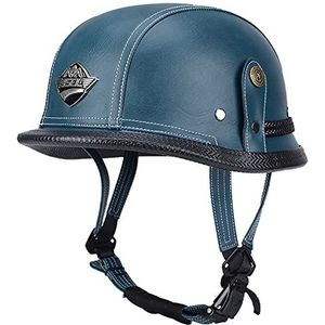 Motorhelm, Open helm geschikt for cruiser, bromfiets, scooter, ATV, volwassenen, mannen, vrouwen, jethelm, ECE-goedgekeurd A, M = 55-56 cm